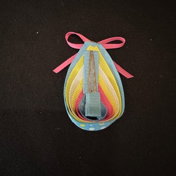 Blue Easter Egg Sculpture Hair Clip  5B1774  Handmade NWT Boutique - Picture 2 of 2